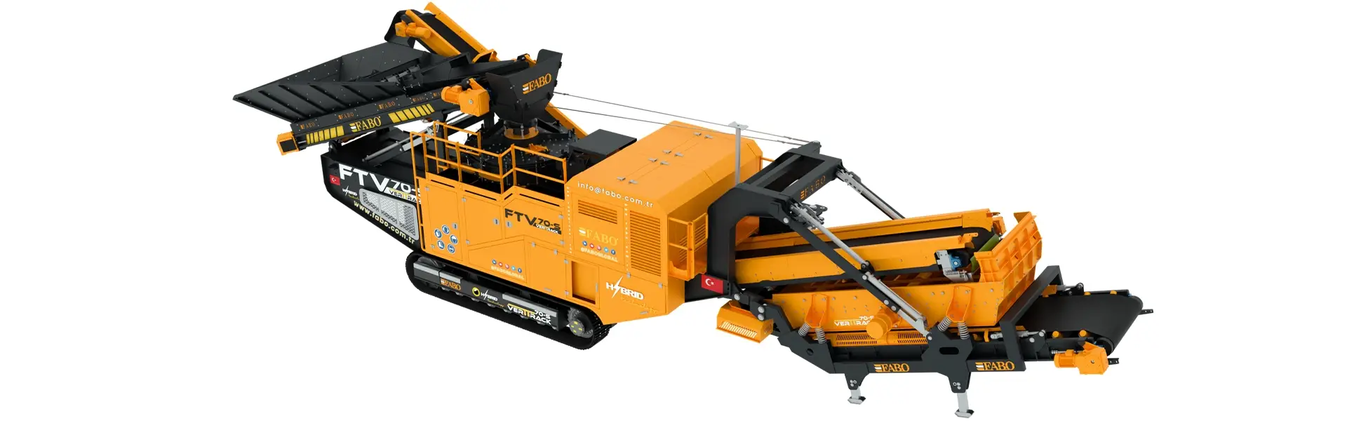 FTV-70-s Mobile Vertical Shaft Impact Crushing Screening Plant