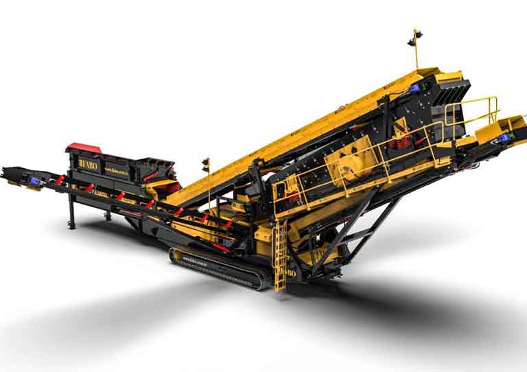 tracked screening plant