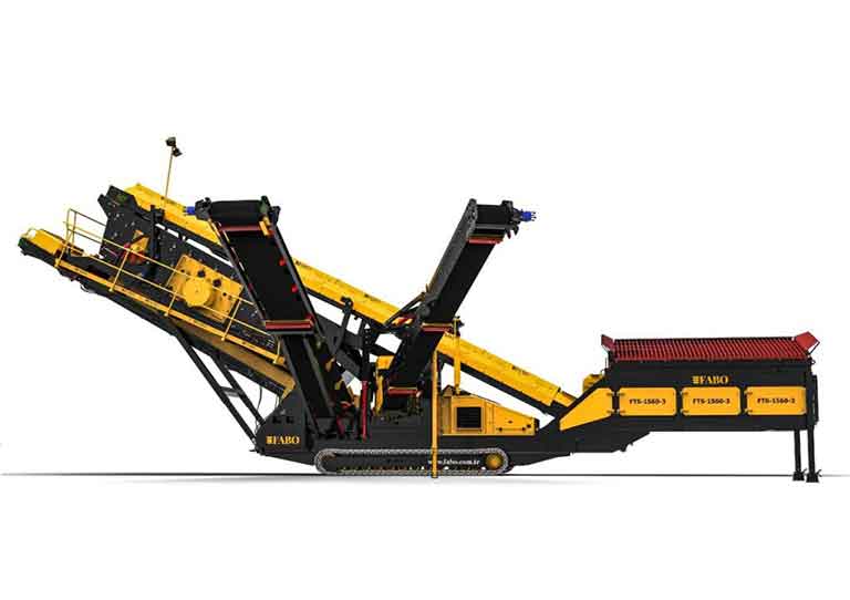tracked screening plant