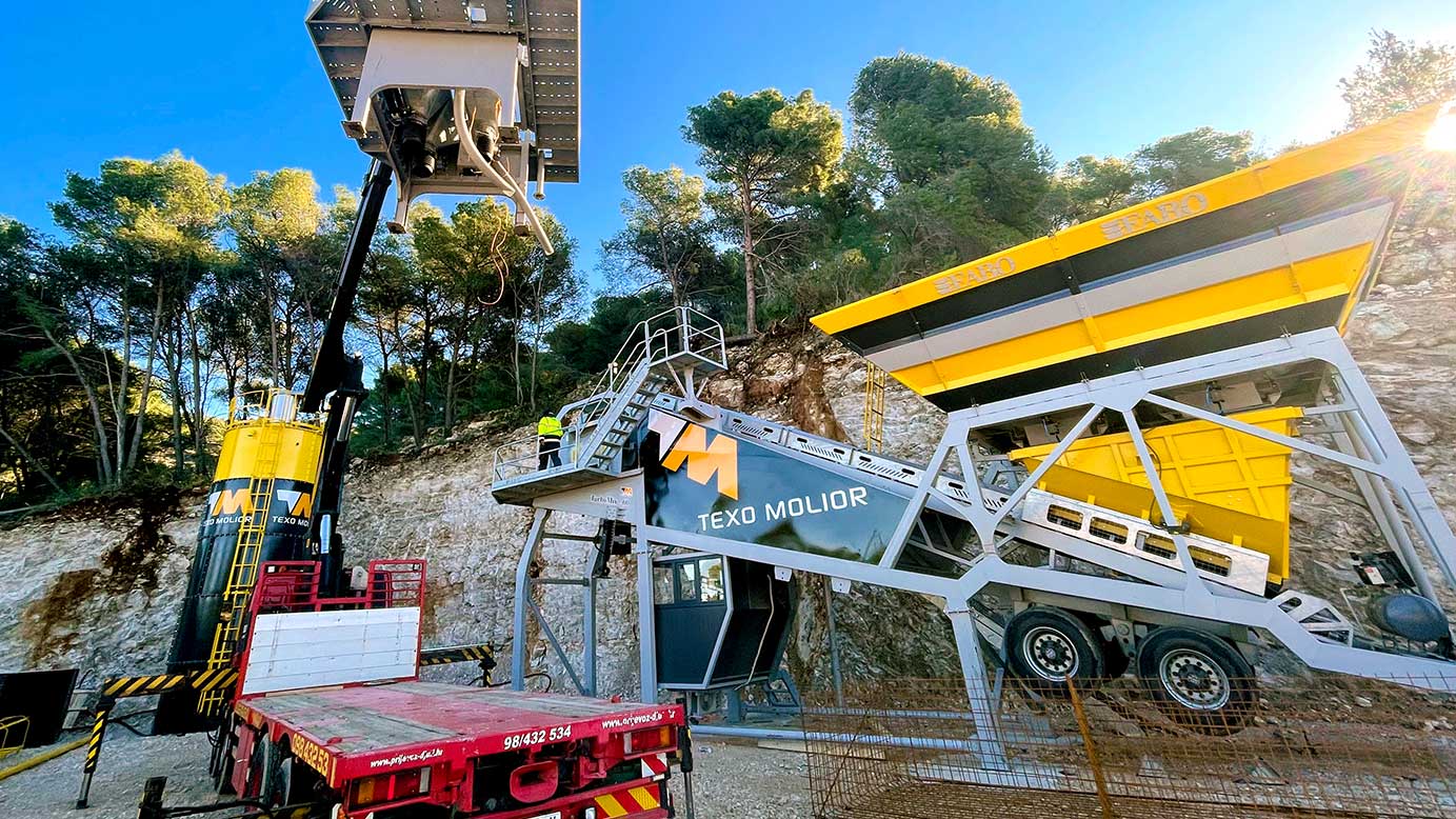 mobile concrete batching plant