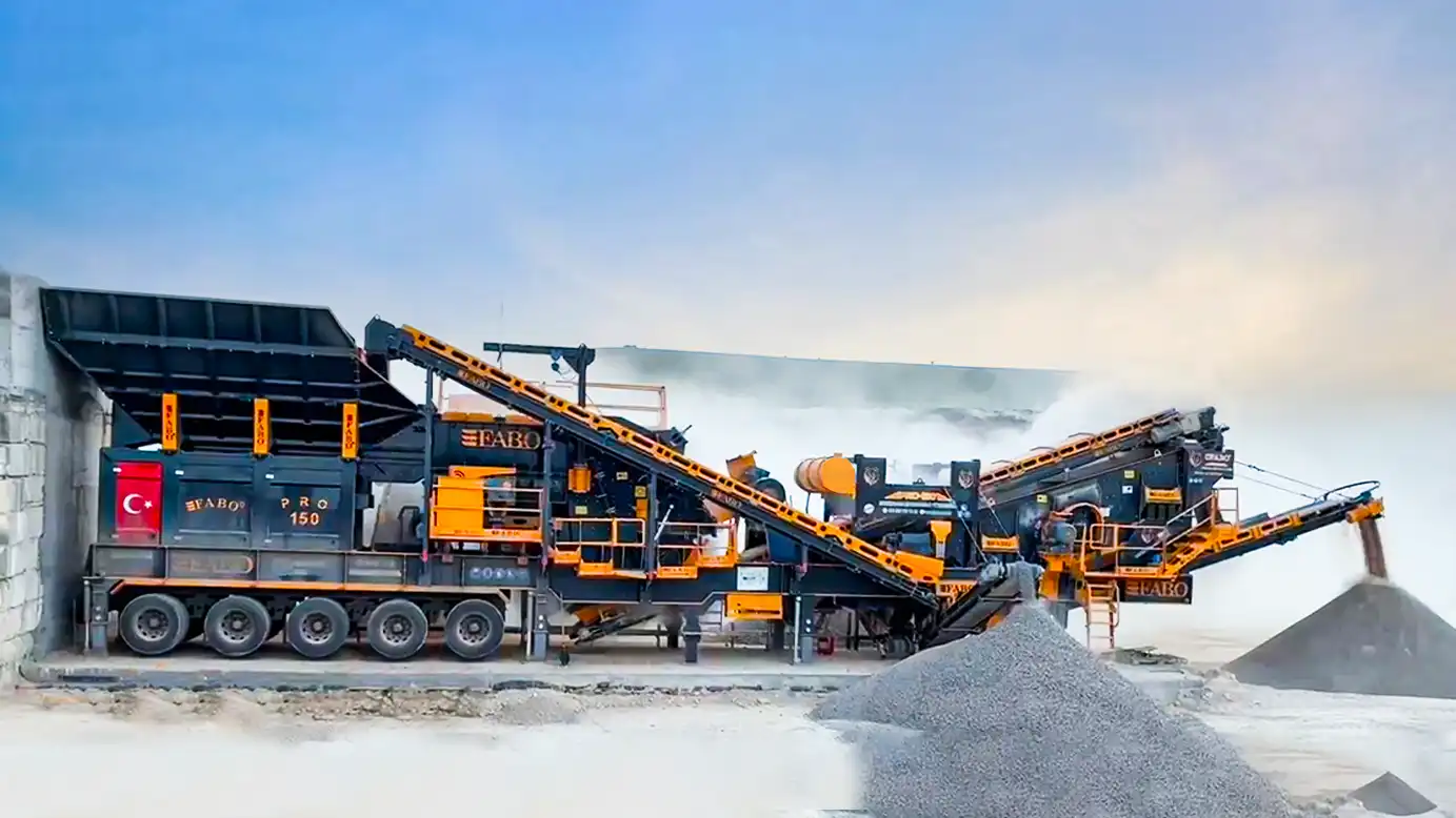 semi mobile impact crusher