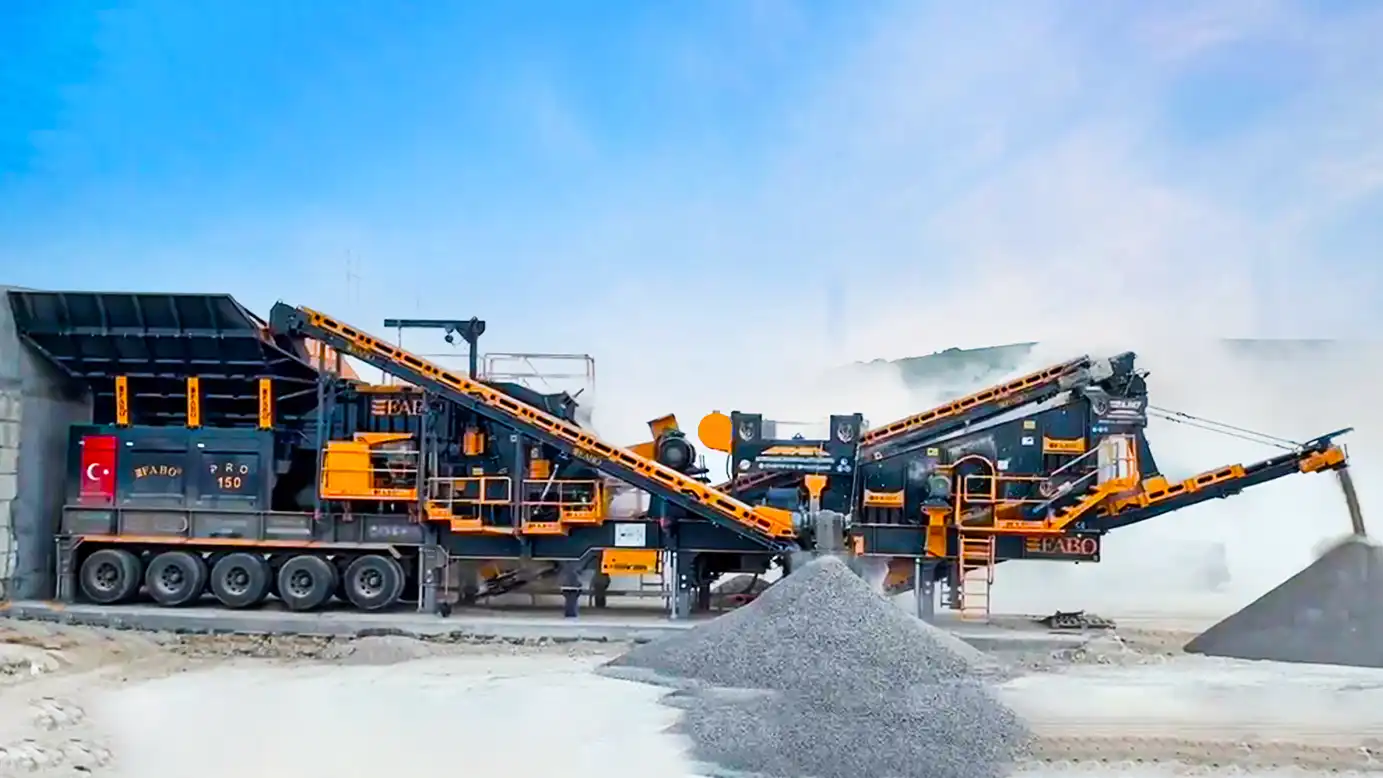 semi mobile impact crusher
