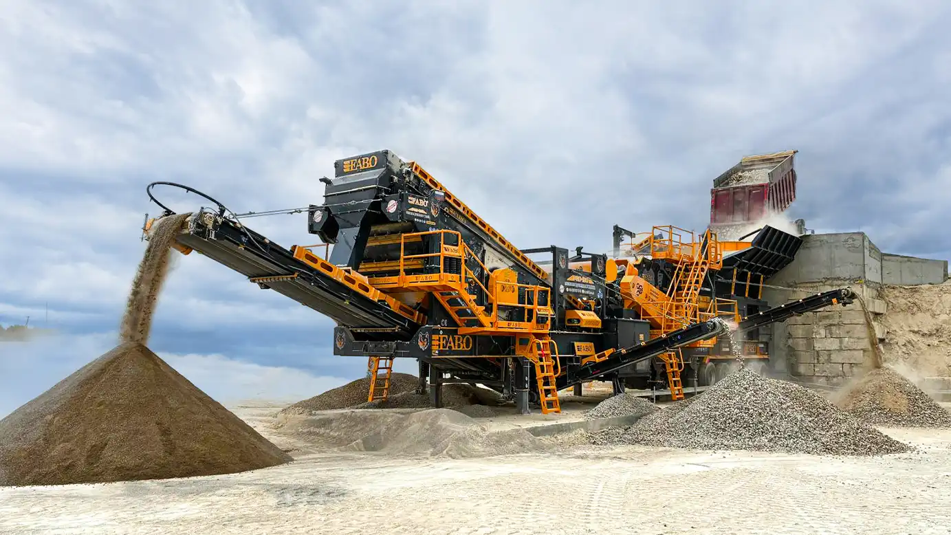 semi mobile impact crusher