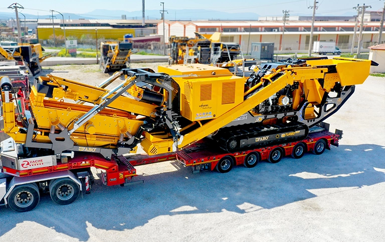 mobile crushing screening plant