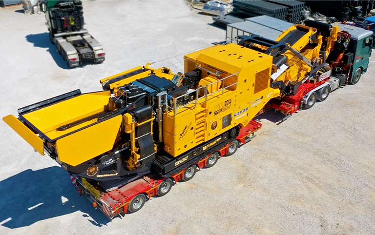 mobile crushing screening plant