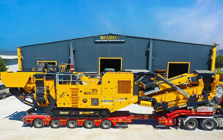 mobile crushing screening plant
