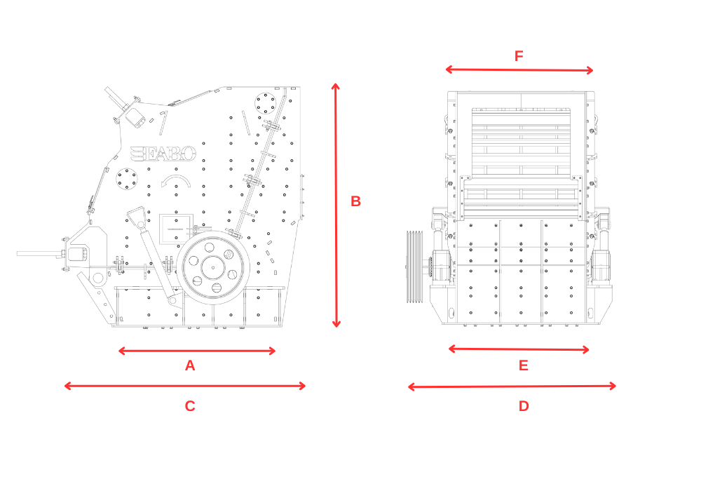 pdk-primary-turbo-impact-crusher-technical-drawing