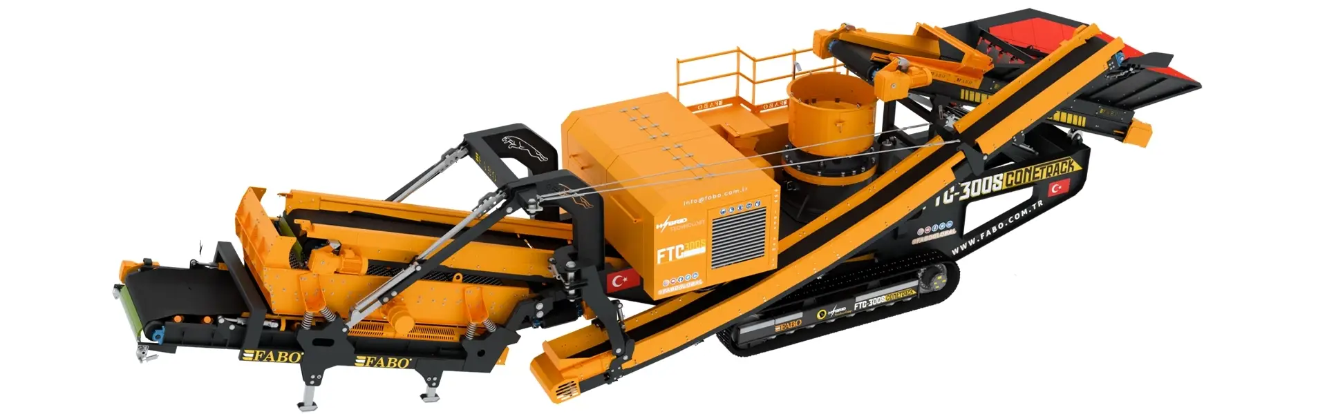 FTC-300-s Mobile Cone Crushing Screening Plant