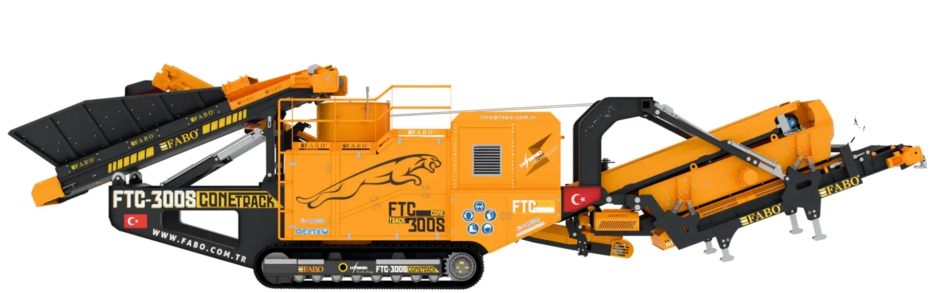 FTC-300-s Mobile Cone Crushing Screening Plant