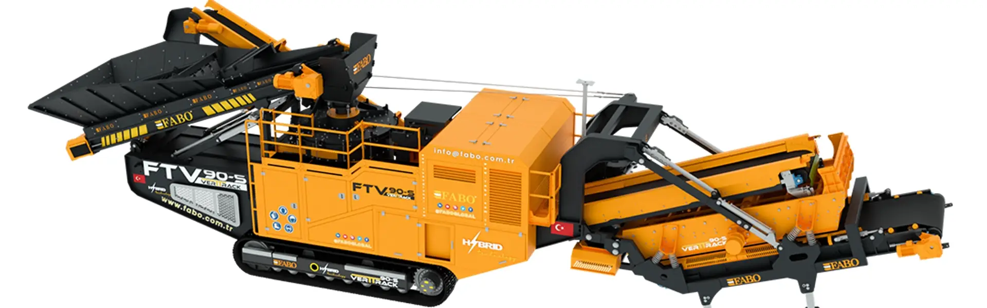 FTV-90-s Mobile Vertical Shaft Impact Crushing Screening Plant