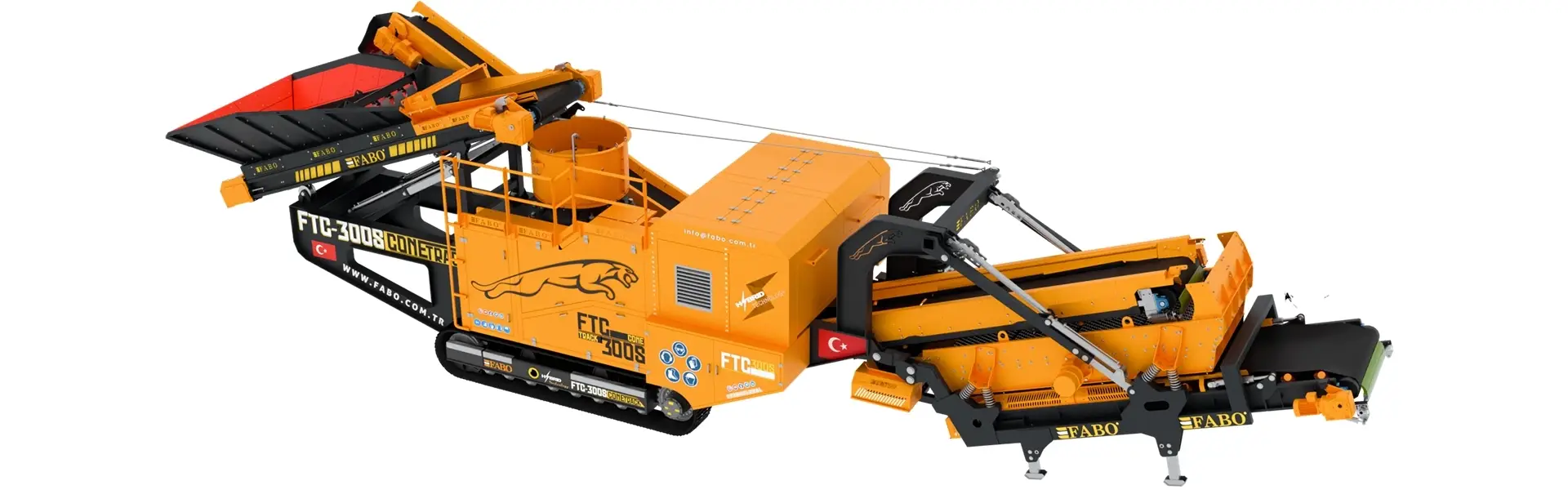 FTC-300-s Mobile Cone Crushing Screening Plant