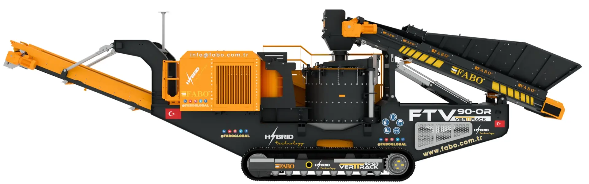  FTV-90-OR Mobile Vertical Shaft Impact Crusher