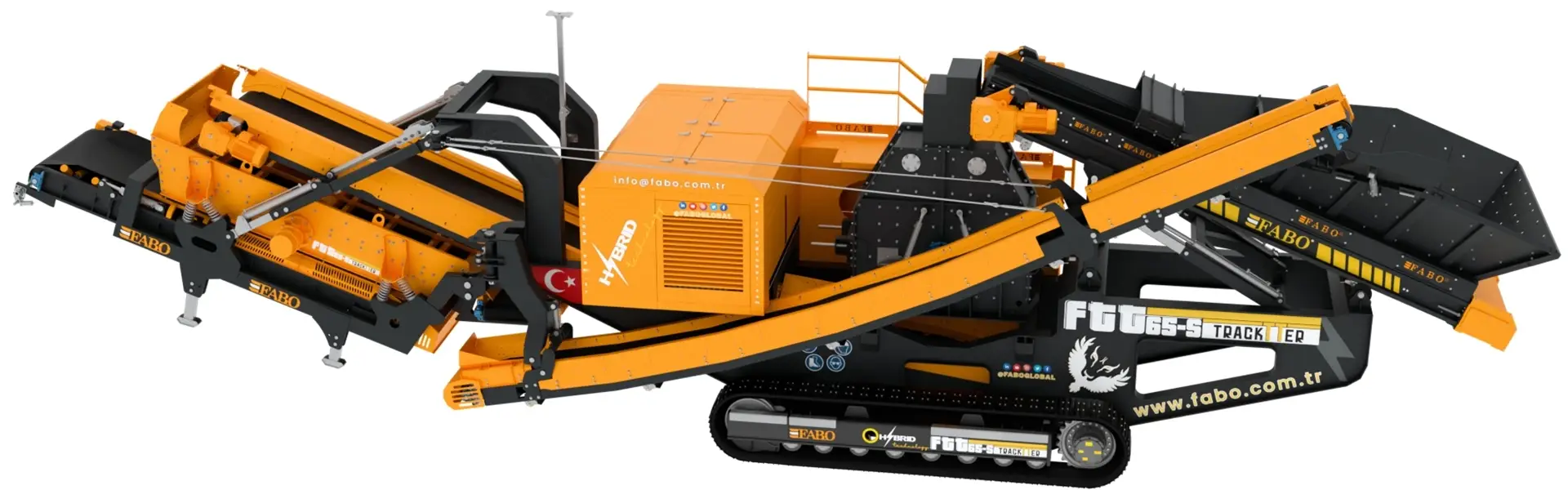 FTT-65-S Mobile Tertiary Impact Crushing Screening Plant