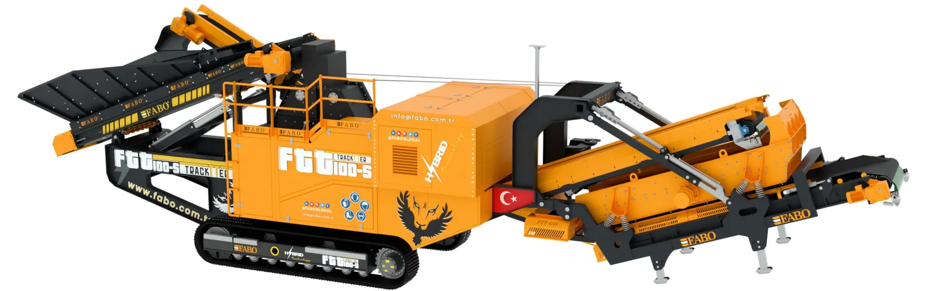 FTT-100-S Mobile Tertiary Impact Crushing Screening Plant